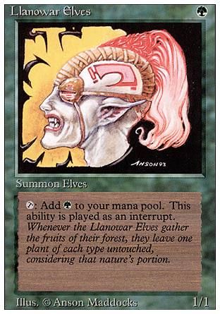 Llanowar Elves (Revised Edition) Trading Card