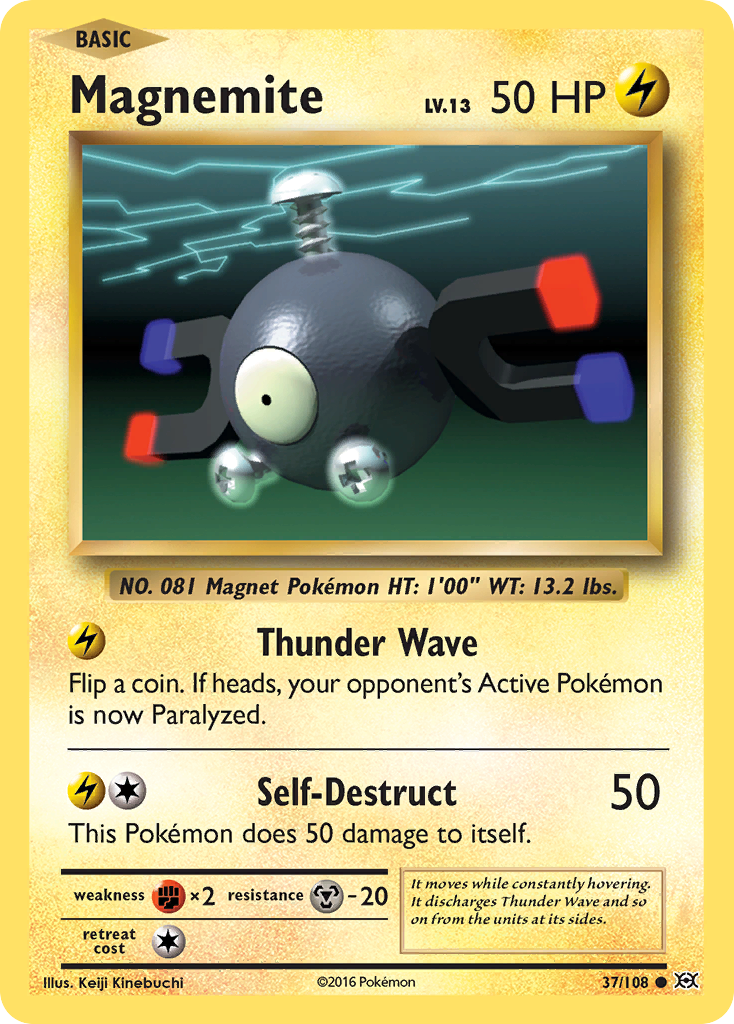 Magnemite (37/108) - Evolutions Pokémon Card