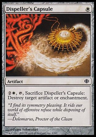 Dispeller's Capsule (Shards of Alara) Trading Card