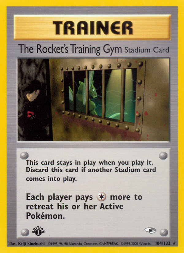 The Rocket's Training Gym (Trainer: Stadium) (104/132) - Gym Heroes (1st Edition) Pokémon Card