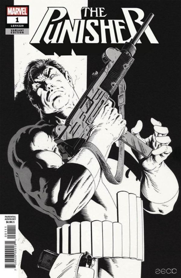 Punisher #1 (Zeck Remastered B & W Variant)