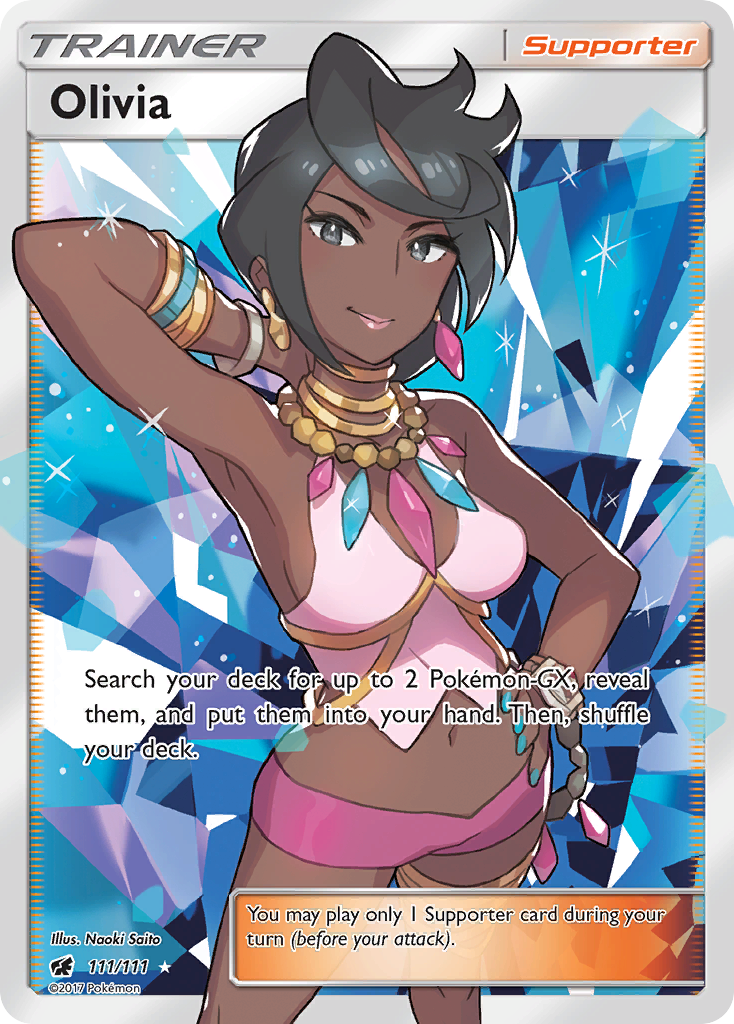 Olivia (Trainer: Supporter) (111/111) - Crimson Invasion Pokémon Card