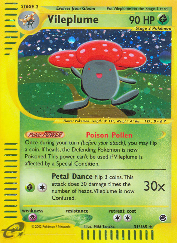 Vileplume (31/165) - Expedition Base Set Pokémon Card