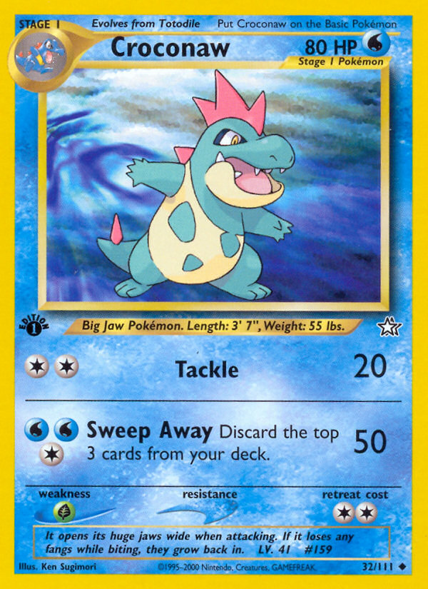 Croconaw (32/111) - Neo Genesis Pokémon Card