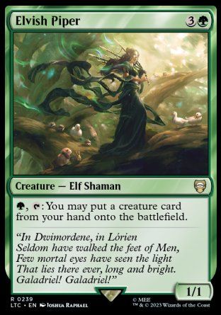 Elvish Piper (The Lord of the Rings Commander Decks) Trading Card