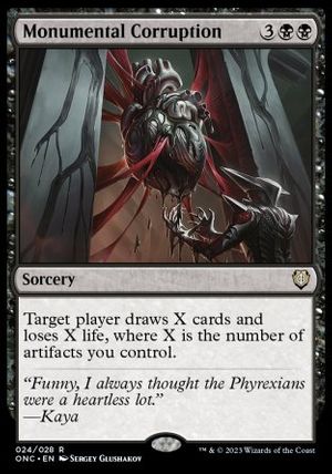 Monumental Corruption (Phyrexia: All Will Be One Commander Decks)