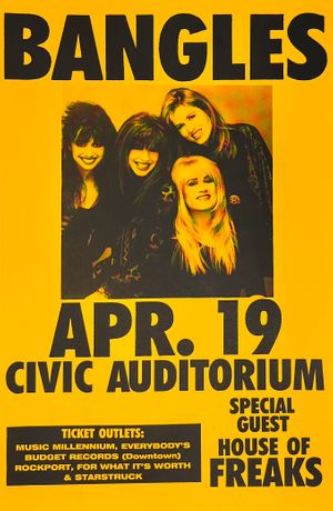Bangles Civic Auditorium 1989