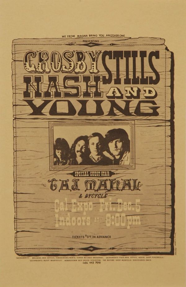 Crosby Stills Nash and Young Cal Expo 1970