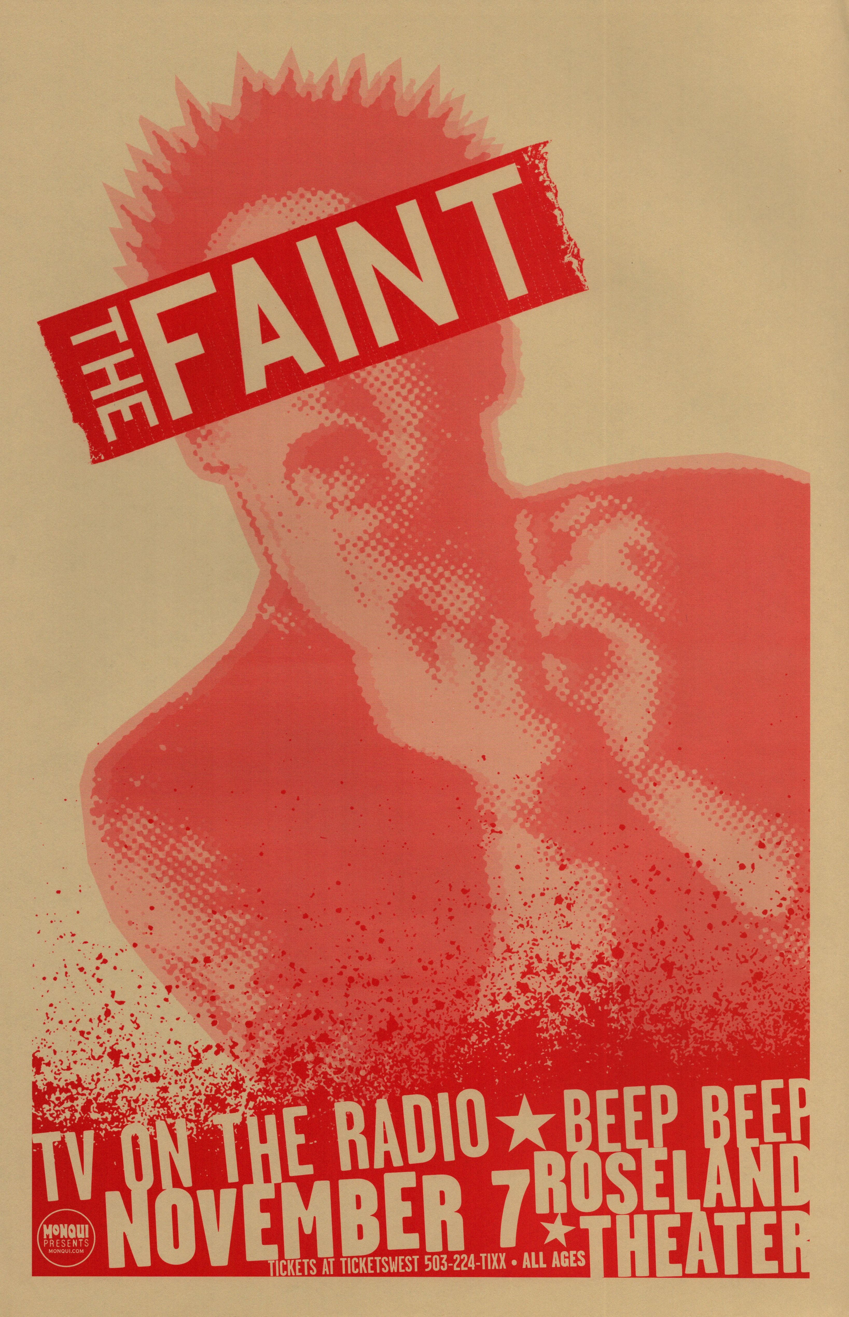 MXP-81.5 The Faint Roseland Theater 2004 Concert Poster