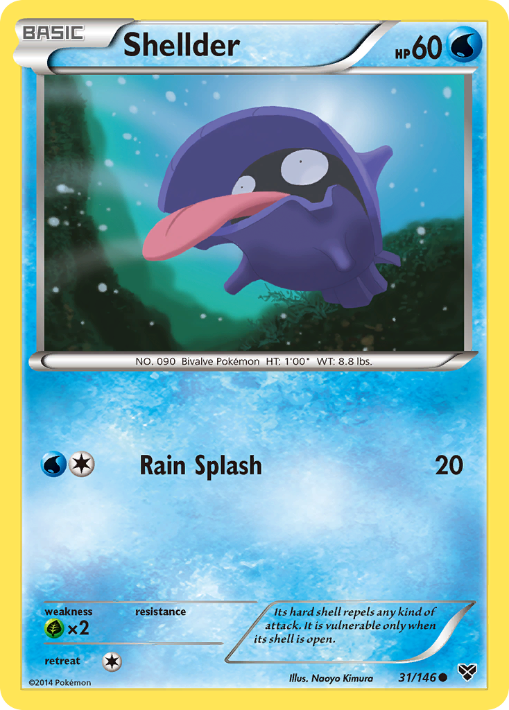 Shellder (31/146) - XY Pokémon Card