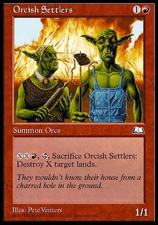 Orcish Settlers (Weatherlight) Trading Card