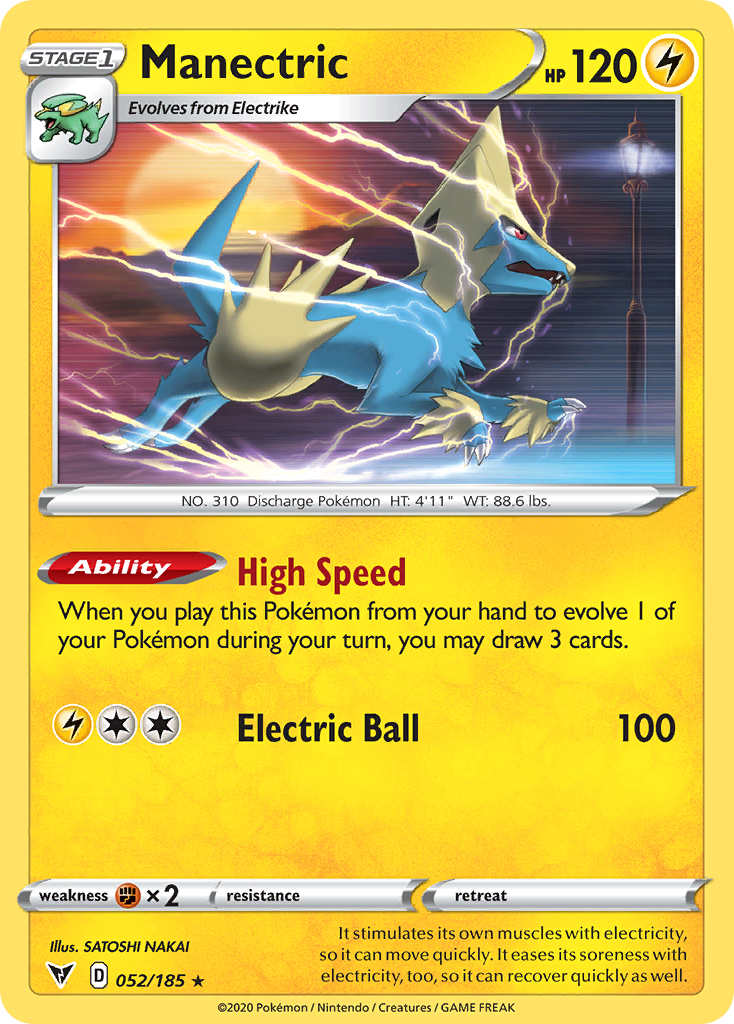 Manectric (52/185) - Vivid Voltage Pokémon Card