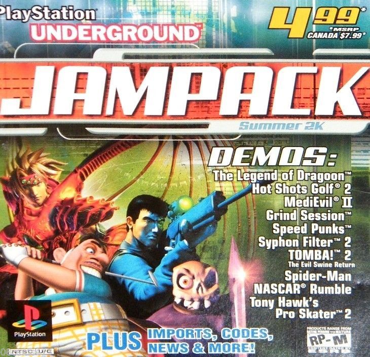 PlayStation Underground Jampack Summer 2K Video Game