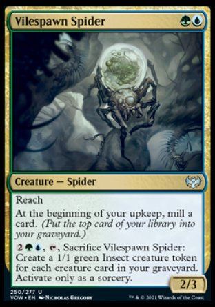 Vilespawn Spider (Innistrad: Crimson Vow) Trading Card