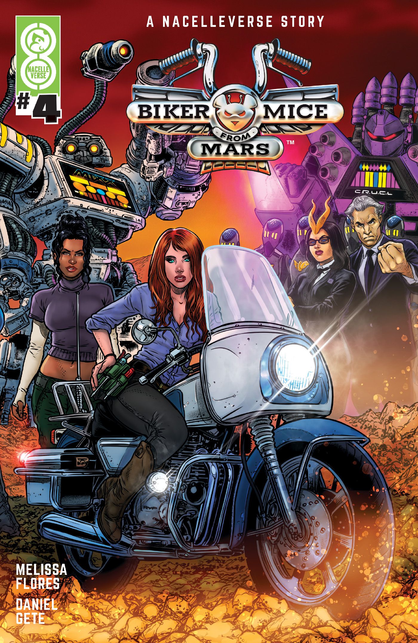 Biker Mice From Mars #4 (Cvr C Inc 1:10 Juan Jose Ryp Infinite Interlocking Variant) Comic