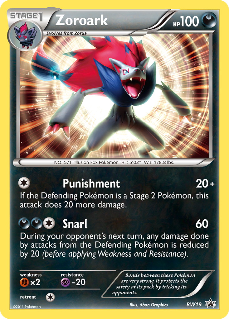 Zoroark (BW19) - BW Black Star Promos Pokémon Card