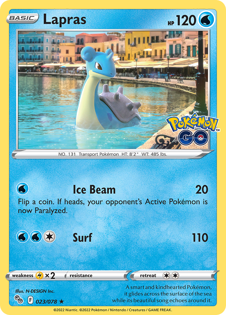 Lapras (23/78) - Pokémon GO Pokémon Card