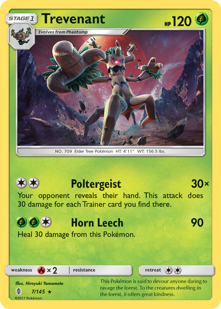 Trevenant (7/145) - Guardians Rising Pokémon Card