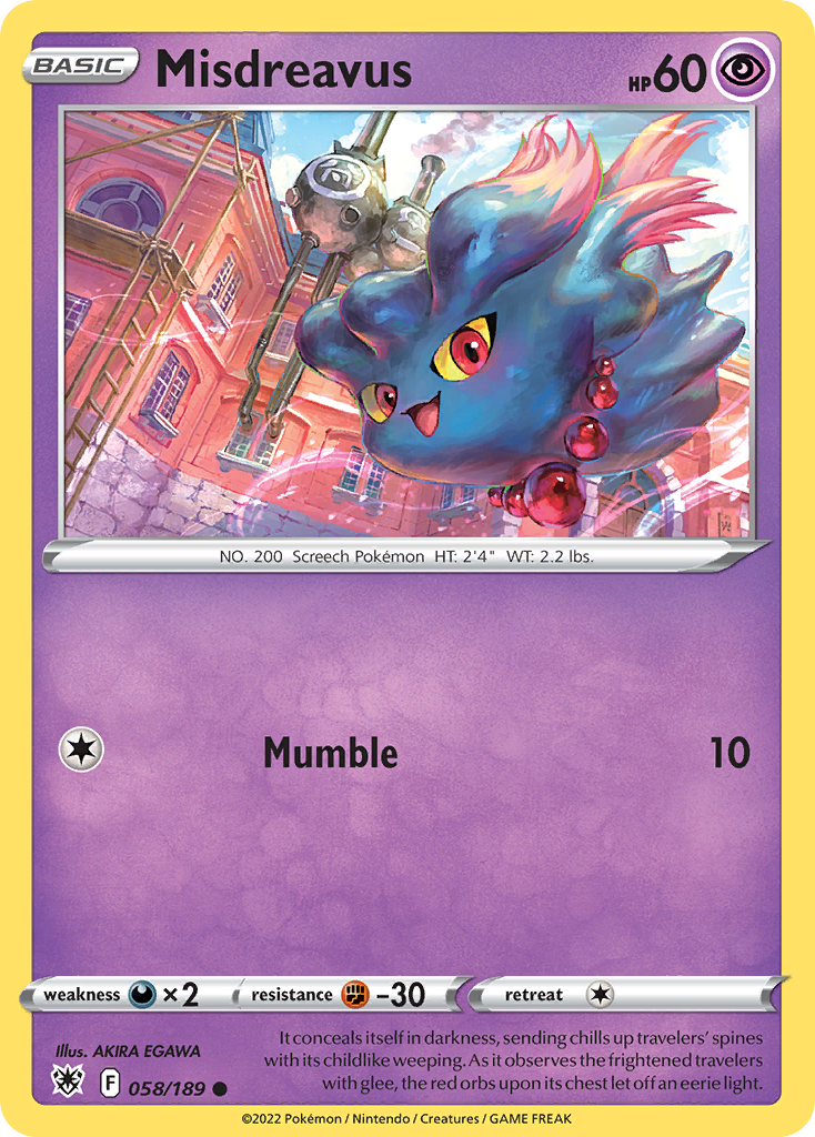 Misdreavus (58/189) - Astral Radiance Pokémon Card