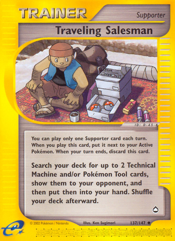 Traveling Salesman (Trainer: Supporter) (137/147) - Aquapolis Pokémon Card