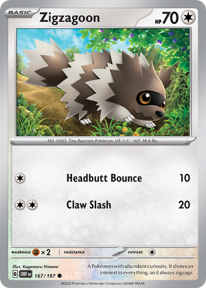 Zigzagoon (167/197) - Obsidian Flames