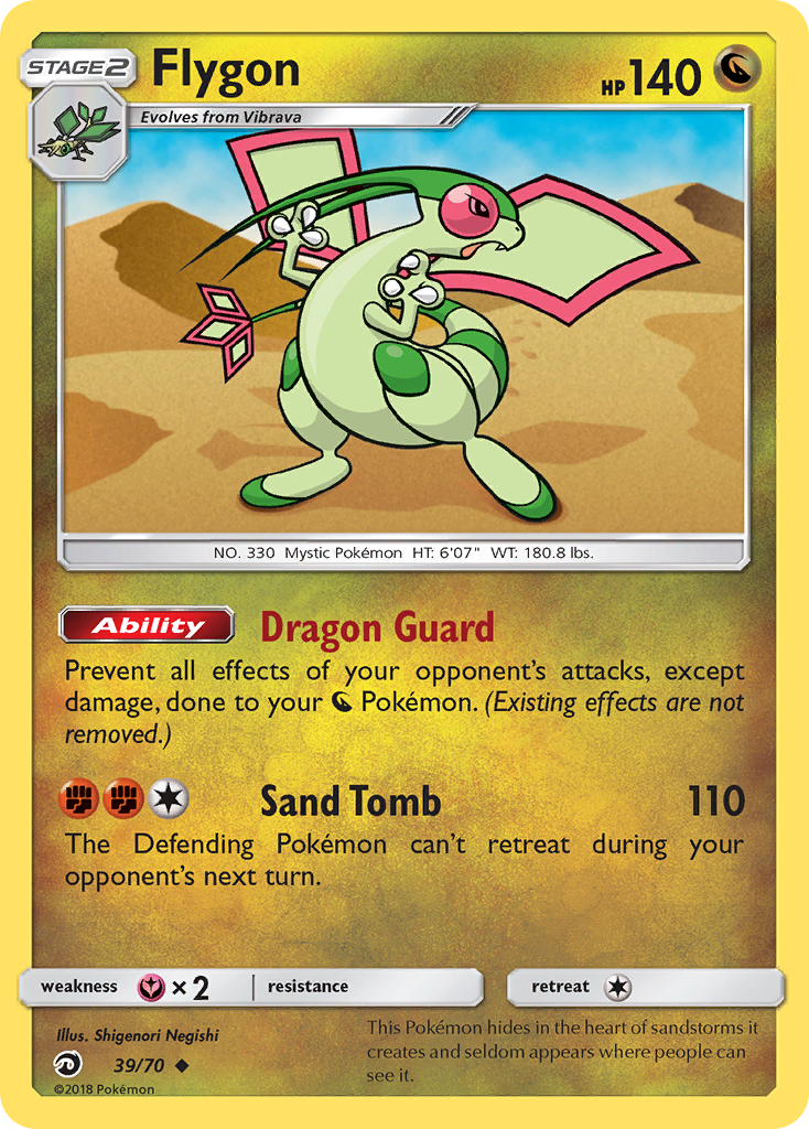 Flygon (39/70) - Dragon Majesty Pokémon Card