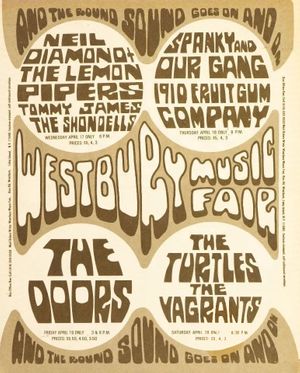 Neil Diamond Westbury Music Fair Handbill 1968