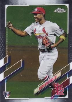 Justin Williams 2021 Topps Chrome Update Baseball #USC95 Sports Card