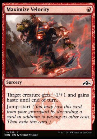 Maximize Velocity (Guilds of Ravnica) Trading Card