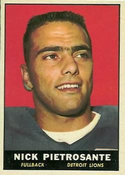 Nick Pietrosante 1961 Topps #31 Sports Card