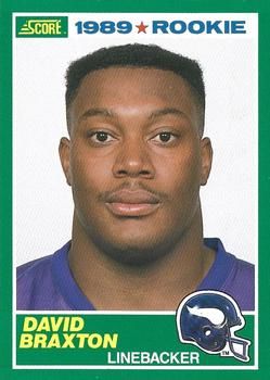 David Braxton 1989 Score #256 Sports Card