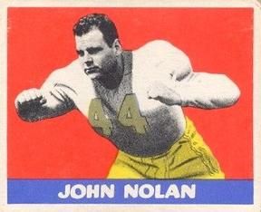 John Nolan 1948 Leaf Football #40 Sports Card