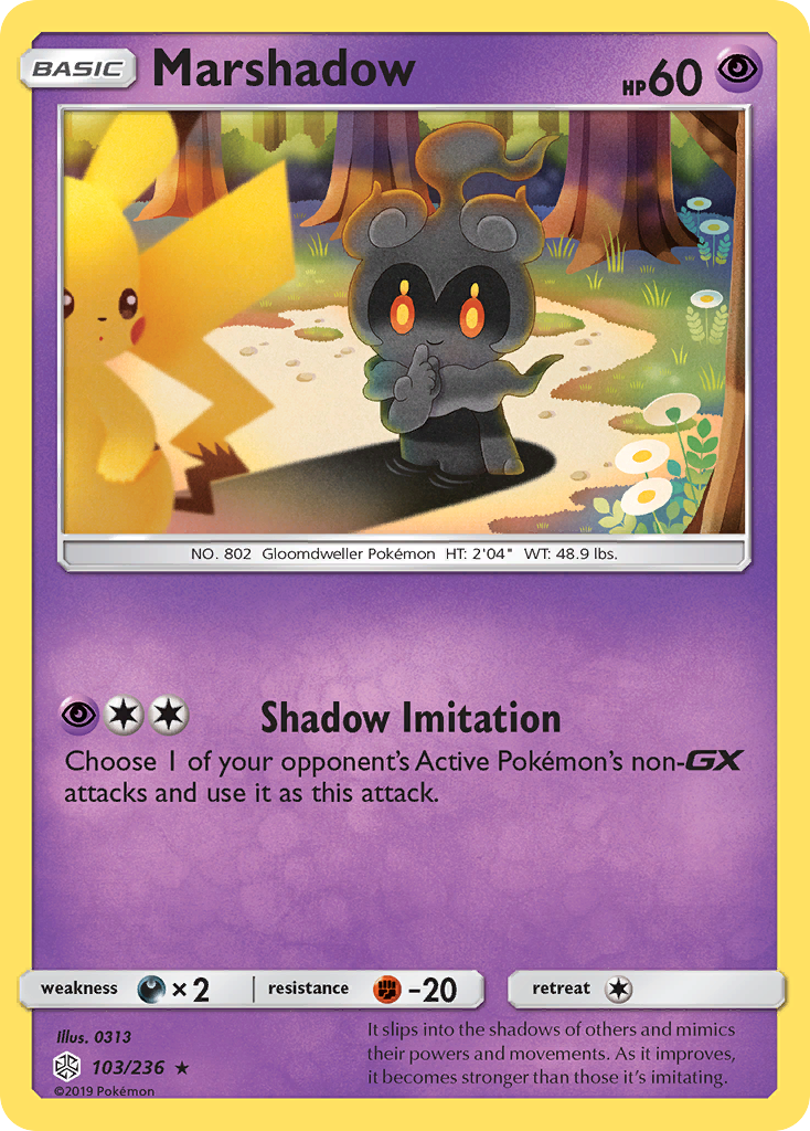 Marshadow (103/236) - Cosmic Eclipse Pokémon Card