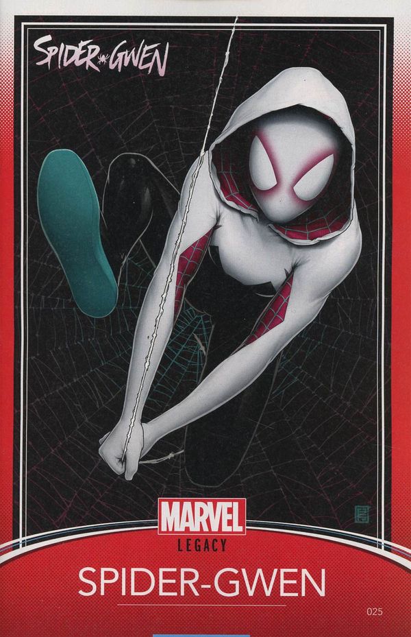 Spider-Gwen #25 (Christopher Trading Card Variant Leg)