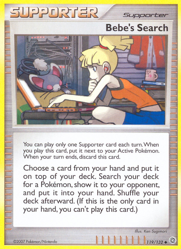 Bebe's Search (Trainer: Supporter) (119/132) - Secret Wonders Pokémon Card