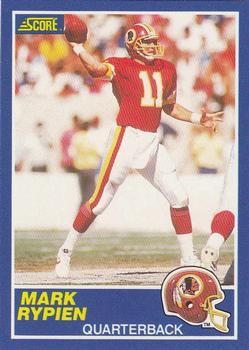 Mark Rypien 1989 Score #105 Sports Card