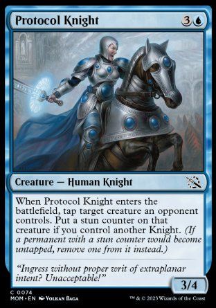 Protocol Knight (March of the Machine) Trading Card