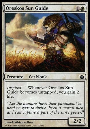 Oreskos Sun Guide (Born of the Gods) Trading Card