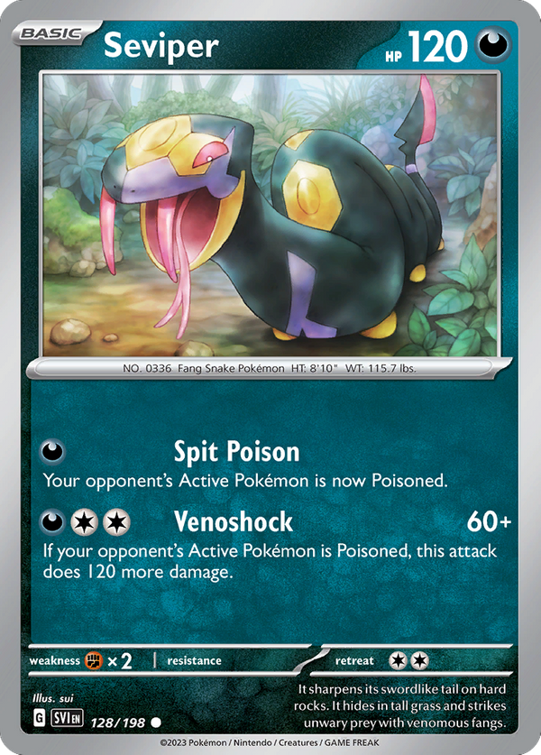 Seviper (128/198) - Scarlet & Violet