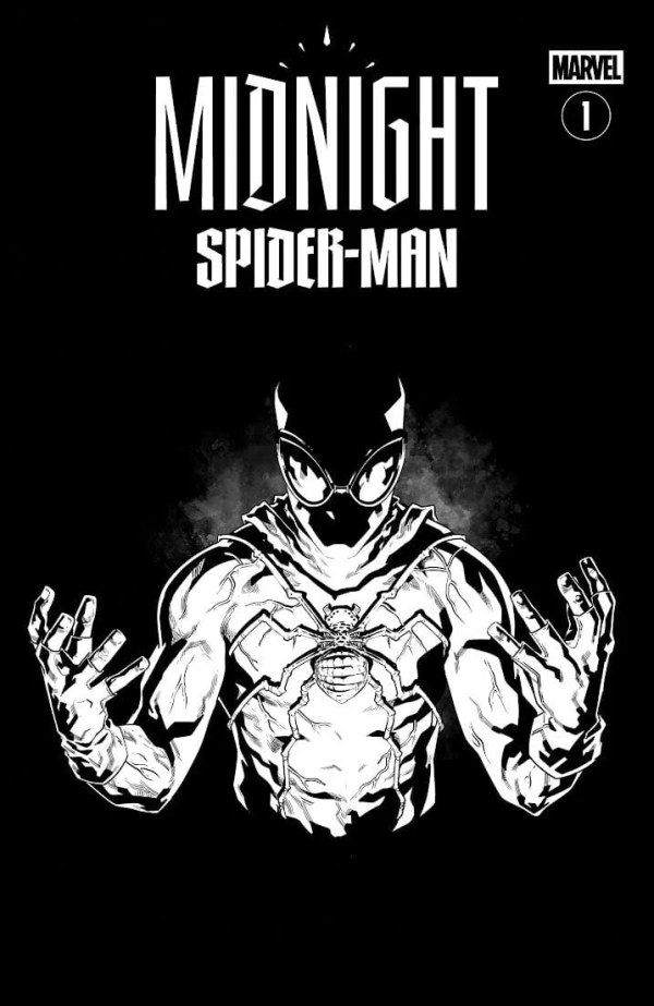 Midnight Spider-Man #1 (Will Sliney Black & White Variant) Comic