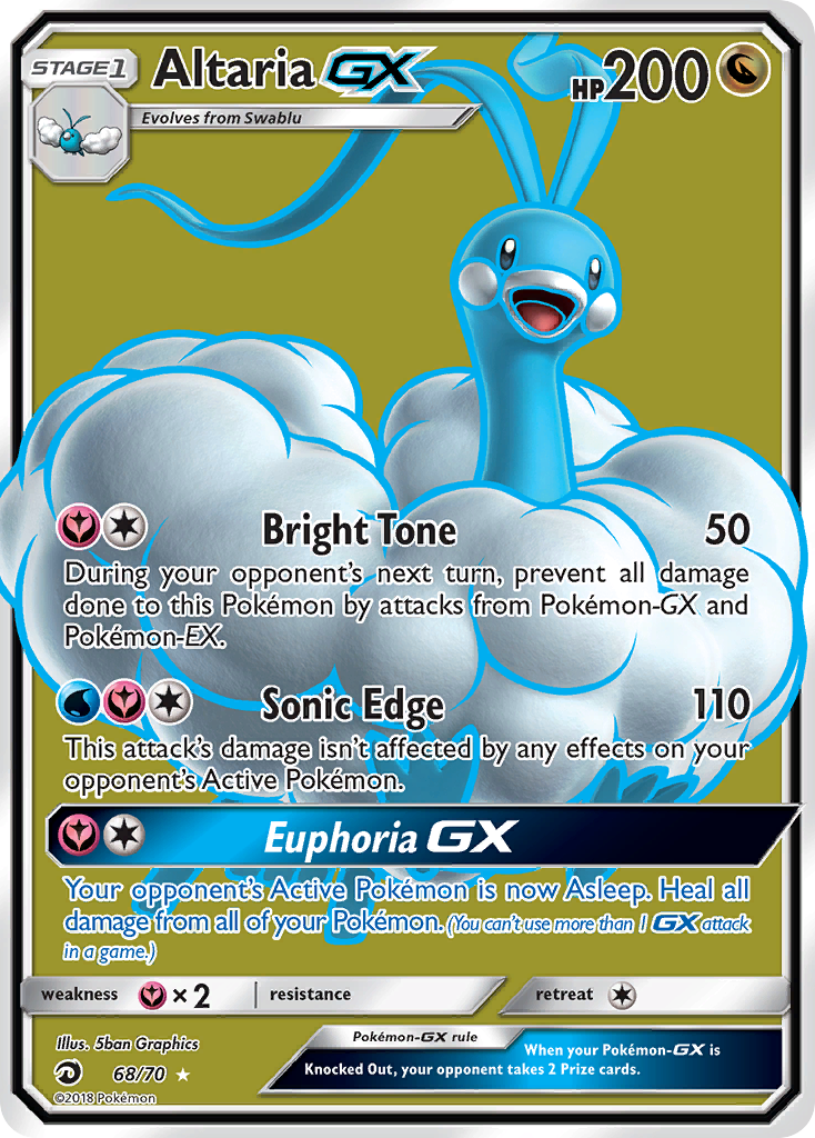 Altaria GX (68/70) - Dragon Majesty Pokémon Card