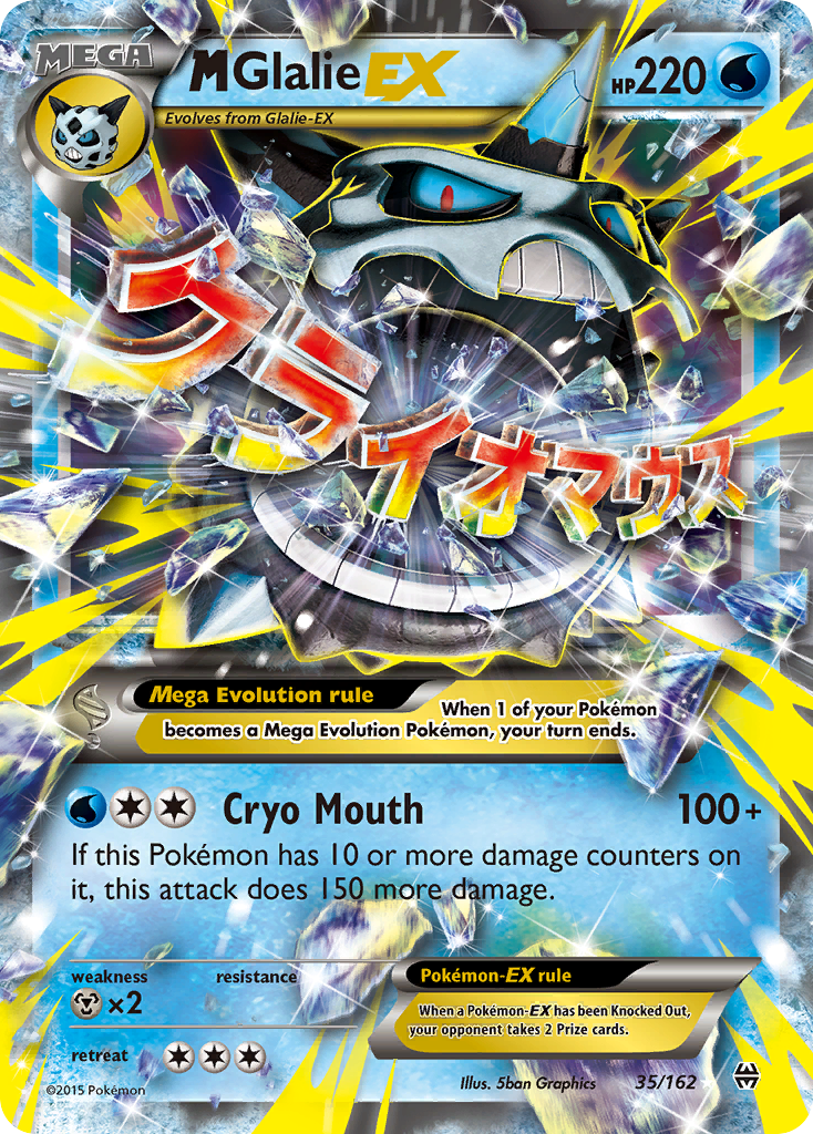 M Glalie-EX MEGA (35/162) - BREAKthrough Pokémon Card