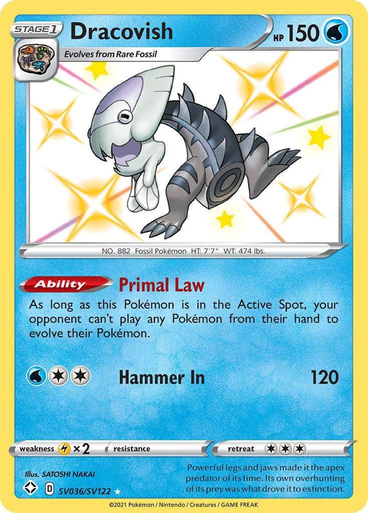 Dracovish (SV036) - Shining Fates Shiny Vault Pokémon Card