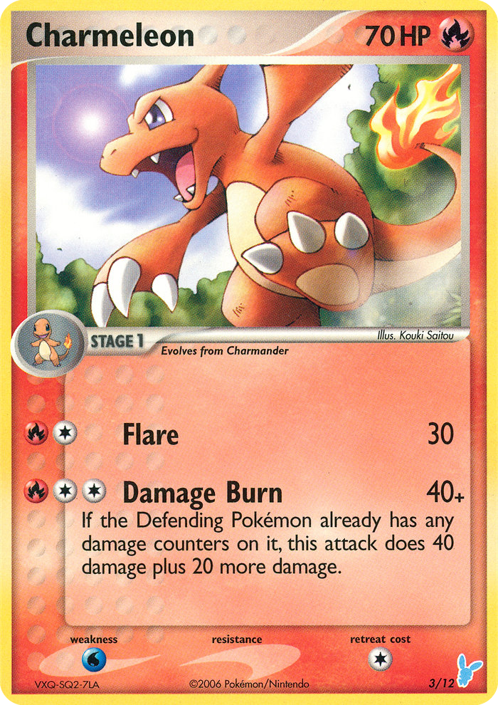 Charmeleon (3/12) - EX Trainer Kit 2 Minun Pokémon Card