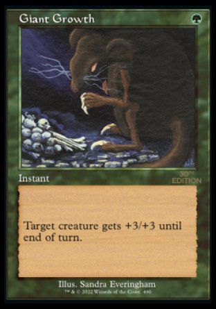 Giant Growth (Magic 30th Anniversary Edition - Old Frame) Trading Card