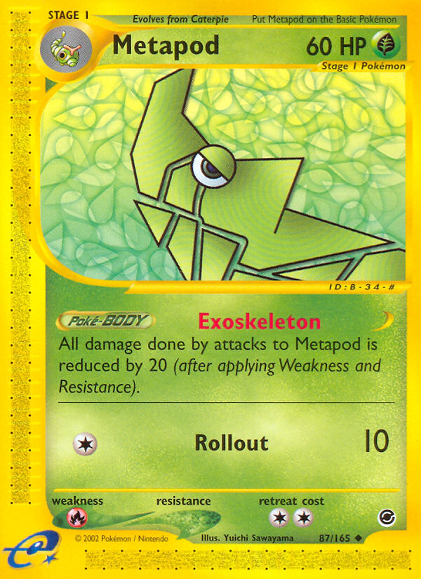 Metapod (87/165) - Expedition Base Set Pokémon Card