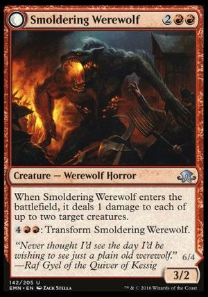 Smoldering Werewolf (Eldritch Moon)