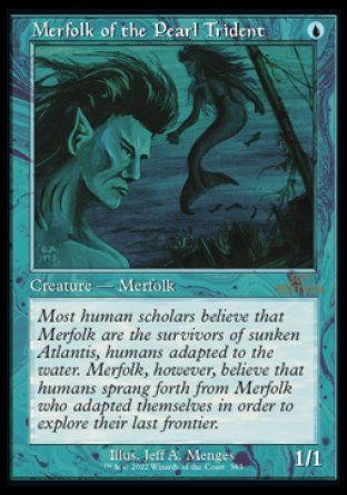 Merfolk of the Pearl Trident (Magic 30th Anniversary Edition - Old Frame) Trading Card