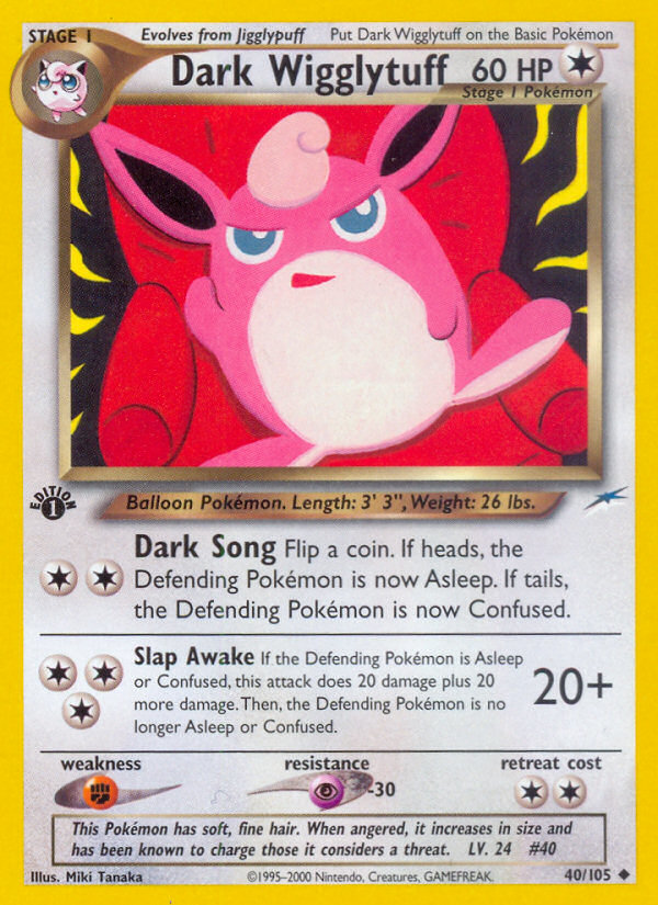 Dark Wigglytuff (40/105) - Neo Destiny Pokémon Card