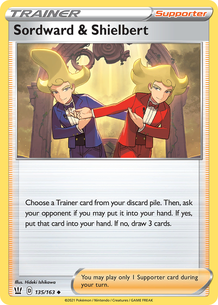 Sordward & Shielbert (Trainer: Supporter) (135/163) - Battle Styles Pokémon Card